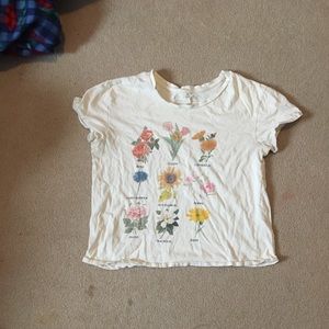 flower graphic tee